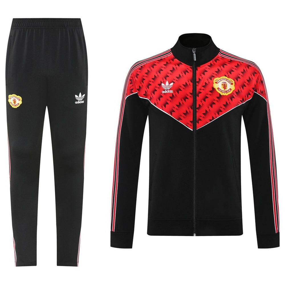 Manchester United Training Tracksuit Kit (Jacket+Pants) 05 Red&Black 2025/26