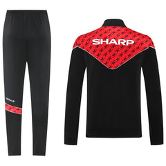 Manchester United Training Tracksuit Kit (Jacket+Pants) 05 Red&Black 2025/26
