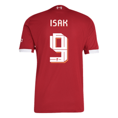 ISAK #9 Liverpool Home Match Jersey Player Version 2025/26 - UCL Font