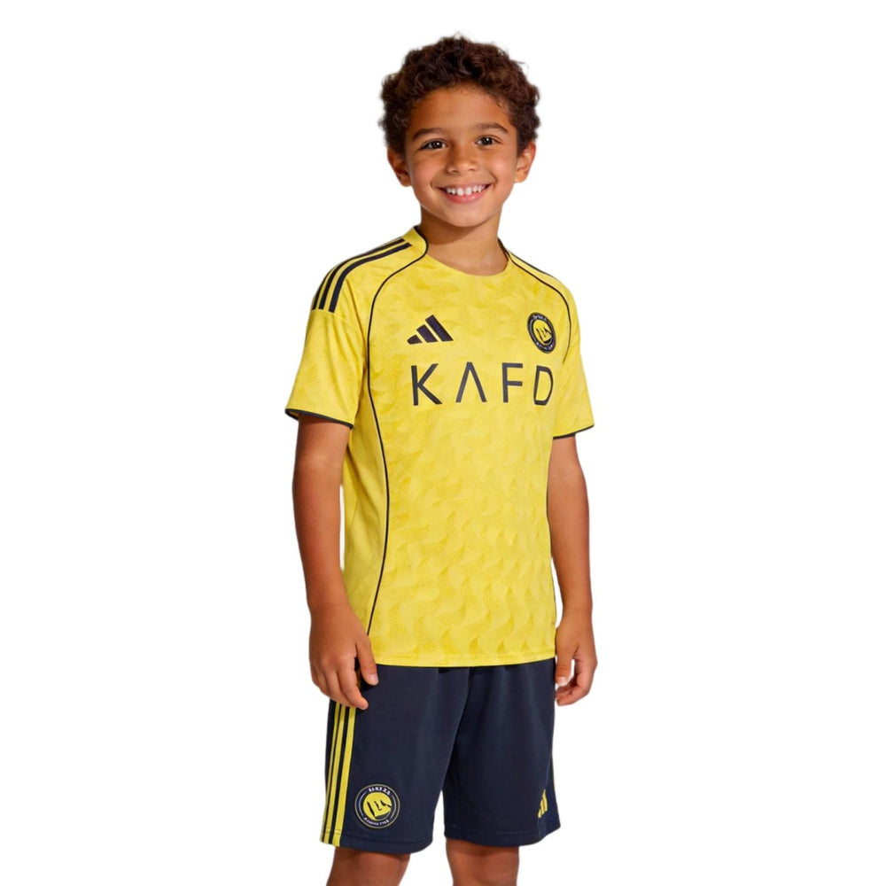 Kids Al Nassr Home Jersey Kit 2025/26