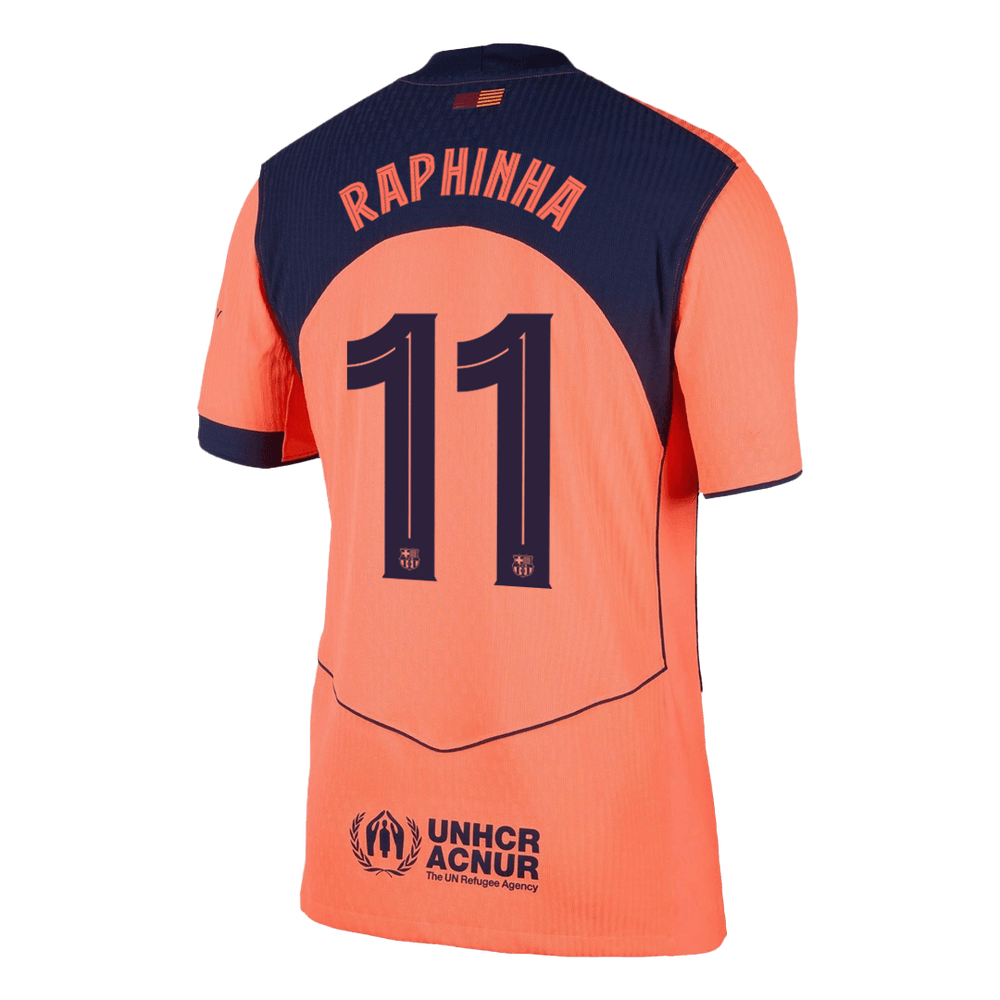 RAPHINHA #11 Barcelona Third Match Jersey Player Version 2025/26 - UCL