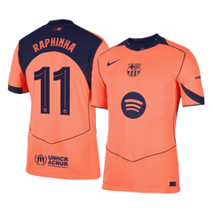 RAPHINHA #11 Barcelona Third Match Jersey Player Version 2025/26 - UCL