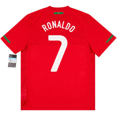 RONALDO #7 Retro Portugal Home Jersey 2010