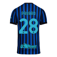 PAVARD #28 Inter Milan Home Match Jersey Player Version 2025/26