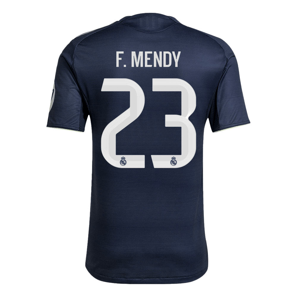 F.MENDY #23 Real Madrid Away Match Jersey Player Version 2025/26