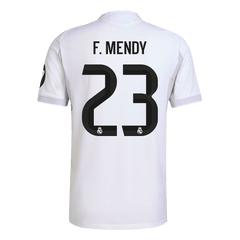 F.MENDY #23 Real Madrid Home Match Jersey Player Version 2025/26