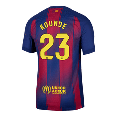 KOUNDE #23 Barcelona Home Match Jersey Player Version 2025/26