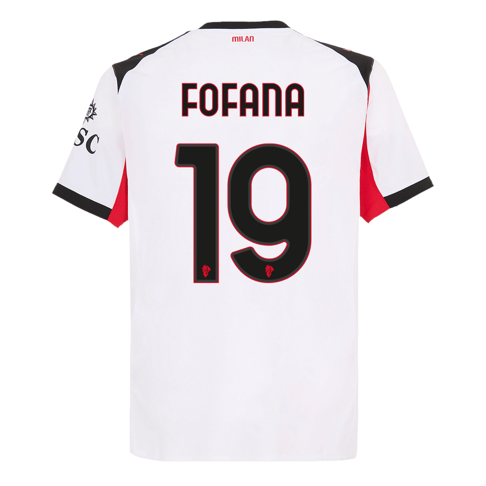 FOFANA #19 AC Milan Away Match Jersey Player Version 2025/26
