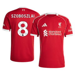 SZOBOSZLAI #8 Liverpool Home Jersey 2025/26