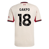 GAKPO #18 Liverpool Away Jersey 2025/26