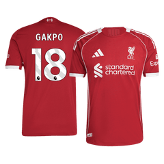 GAKPO #18 Liverpool Home Match Jersey Player Version 2025/26