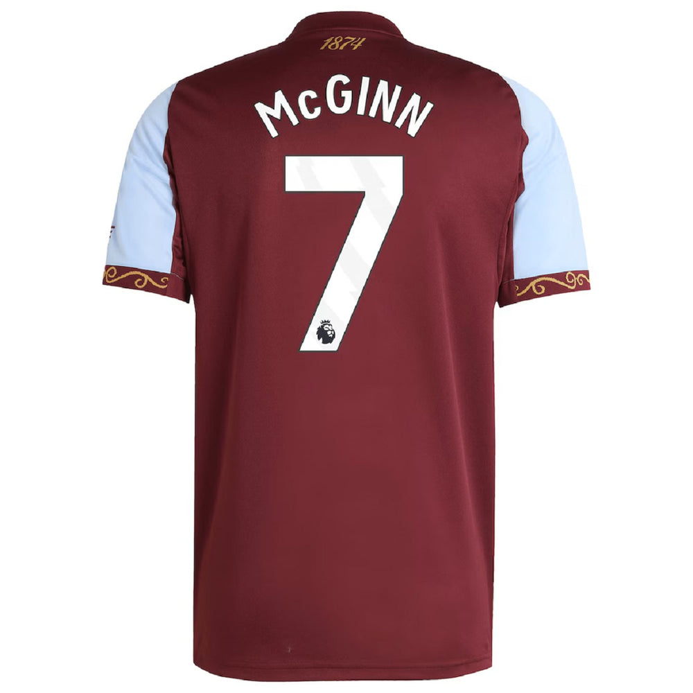 McGINN #7 Aston Villa Home Jersey 2025/26