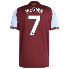 McGINN #7 Aston Villa Home Jersey 2025/26