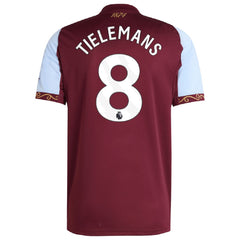 TIELEMANS #8 Aston Villa Home Jersey 2025/26