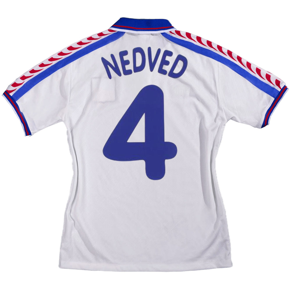 Nedved #4 Retro Czech Republic Away Jersey 1996
