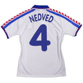 Nedved #4 Retro Czech Republic Away Jersey 1996