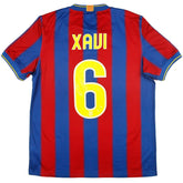 Xavi #6 Retro Barcelona Home Jersey 2009/10