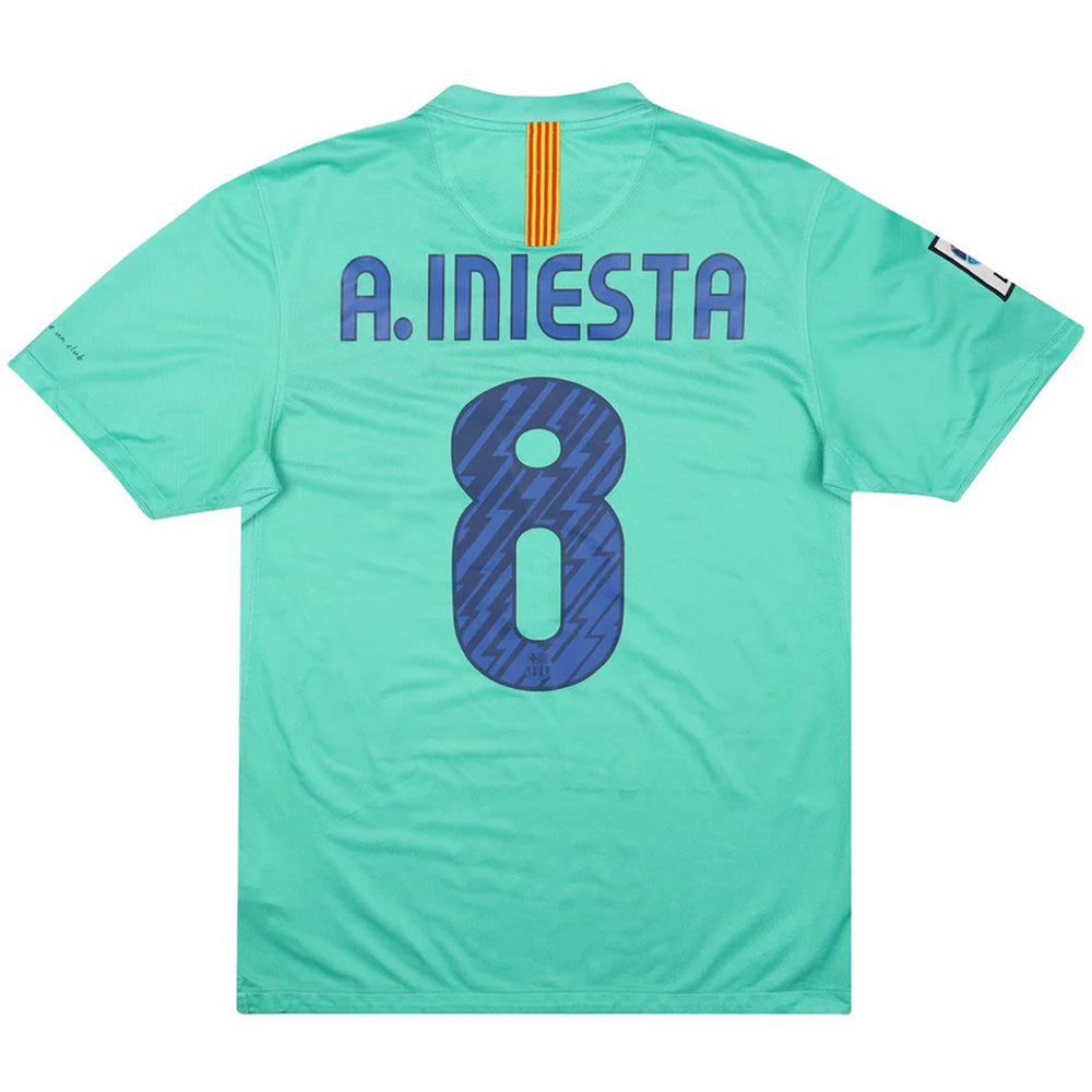 A.INIESTA #8 Retro Barcelona Away Jersey 2010/11