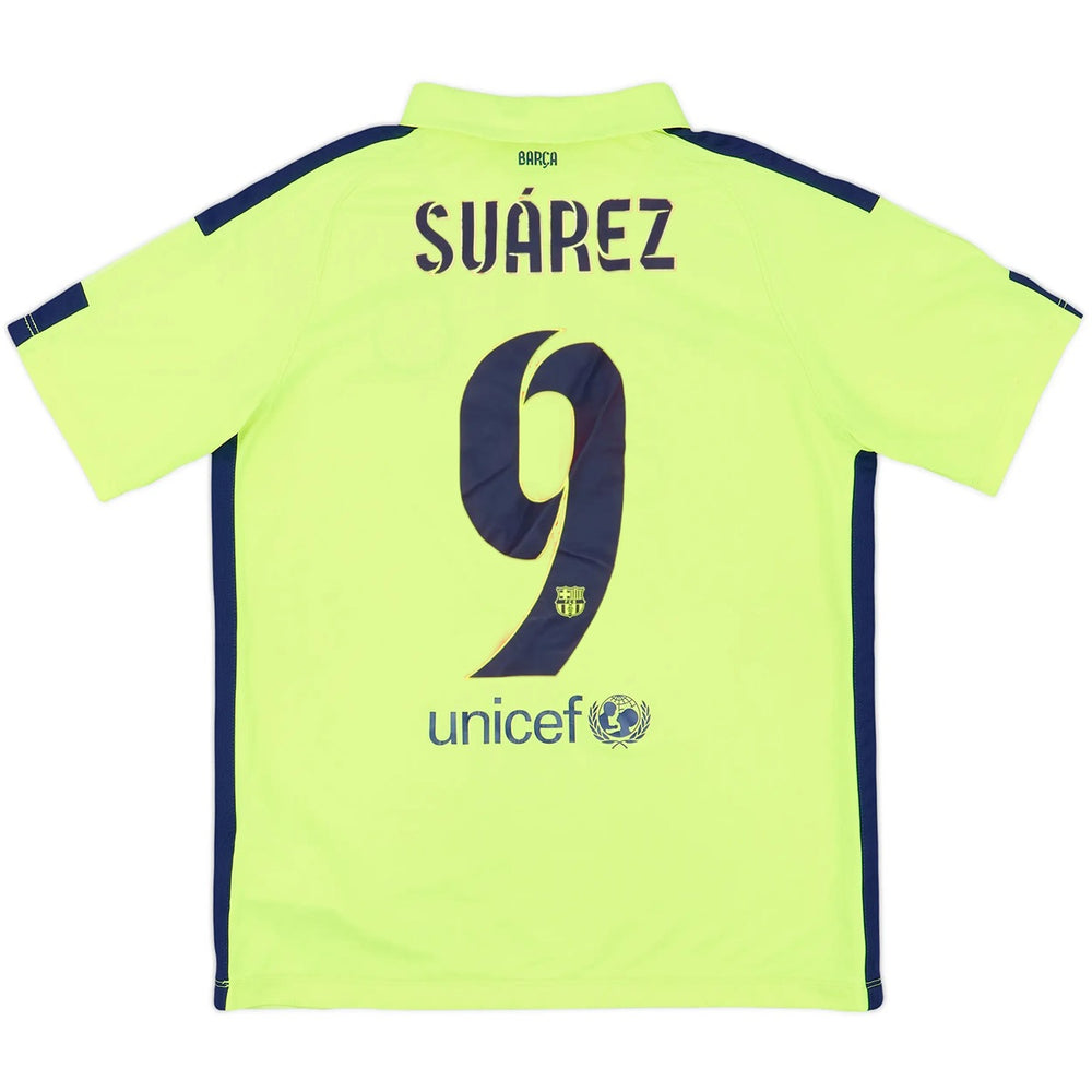 SUÁREZ #9 Retro Barcelona Third Jersey 2014/15