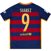 SUÁREZ #9 Retro Barcelona Home Jersey 2015/16