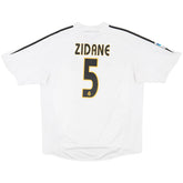 Zidane #5 Retro Real Madrid Home Jersey 2004/05