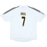 Raúl #7 Retro Real Madrid Home Jersey 2004/05