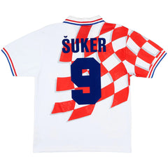 Šuker #9 Retro Croatia Home Jersey World Cup 1998