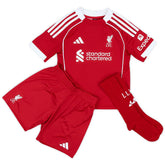 Kids Liverpool Home Jersey Full Kit 2025/26