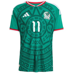 S.Giménez #11 Mexico Home Match Jersey Player Version World Cup 2026
