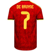 De Bruyne #7 Belgium Home Match Jersey Player Version World Cup 2026