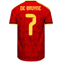 De Bruyne #7 Belgium Home Match Jersey Player Version World Cup 2026
