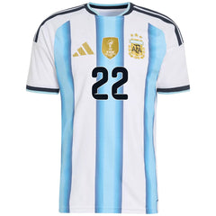 L.MARTÍNEZ #22 Argentina Home Match Jersey Player Version 2025/26