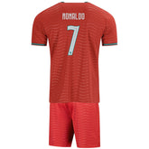 RONALDO #7 Kids Portugal Home Jersey Kit World Cup 2026