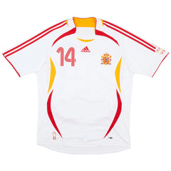 Alonso #14 Retro Spain Away Jersey World Cup 2006