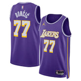 Unisex Los Angeles Lakers Luka Dončić #77 Purple Swingman Jersey - Statement Edition
