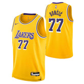 Unisex Los Angeles Lakers Luka Dončić #77 Nike Gold Swingman Jersey - Icon Edition