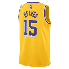 Unisex Los Angeles Lakers Austin Reaves #15 Gold Swingman Jersey - Icon Edition