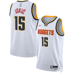 Unisex Denver Nuggets Nikola Jokić #15 White Swingman Jersey - Association Edition