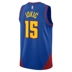 Unisex Denver Nuggets Nikola Jokić #15 Blue Swingman Jersey - Statement Edition