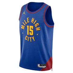 Unisex Denver Nuggets Nikola Jokić #15 Blue Swingman Jersey - Statement Edition