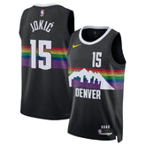 Unisex Denver Nuggets Nikola Jokić #15 Black Swingman Jersey 2025/26 - City Edition
