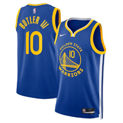 Unisex Golden State Warriors Jimmy Butler #10 Blue Swingman Jersey - Icon Edition