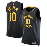 Unisex Golden State Warriors Jimmy Butler #10 Black Swingman Jersey - Statement Edition