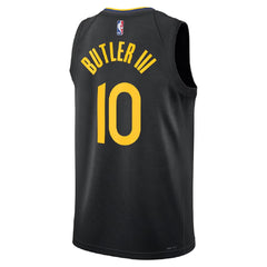 Unisex Golden State Warriors Jimmy Butler #10 Black Swingman Jersey - Statement Edition