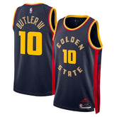Unisex Golden State Warriors Jimmy Butler #10 Navy Swingman Jersey - City Edition