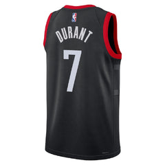 Unisex Houston Rockets Kevin Durant #7 Black Swingman Jersey - Statement Edition
