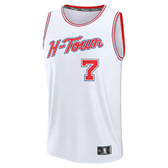 Unisex Houston Rockets Kevin Durant #7 White Swingman Jersey 2025/26 - City Edition