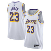 Unisex Los Angeles Lakers LeBron James #23 White Swingman Jersey - Association Edition