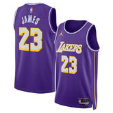 Unisex Los Angeles Lakers LeBron James #23 Purple Swingman Jersey - Statement Edition