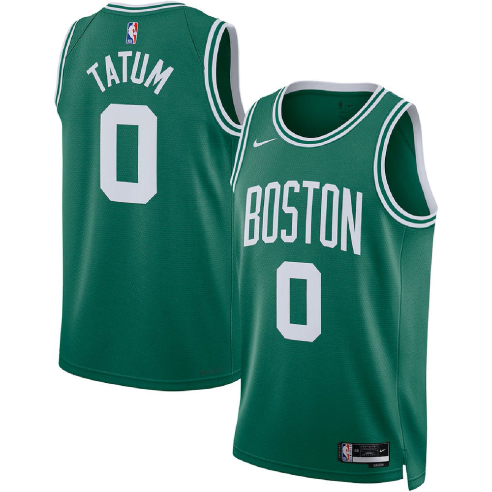 Unisex Boston Celtics Jayson Tatum #0 Green Swingman Jersey - Icon Edition